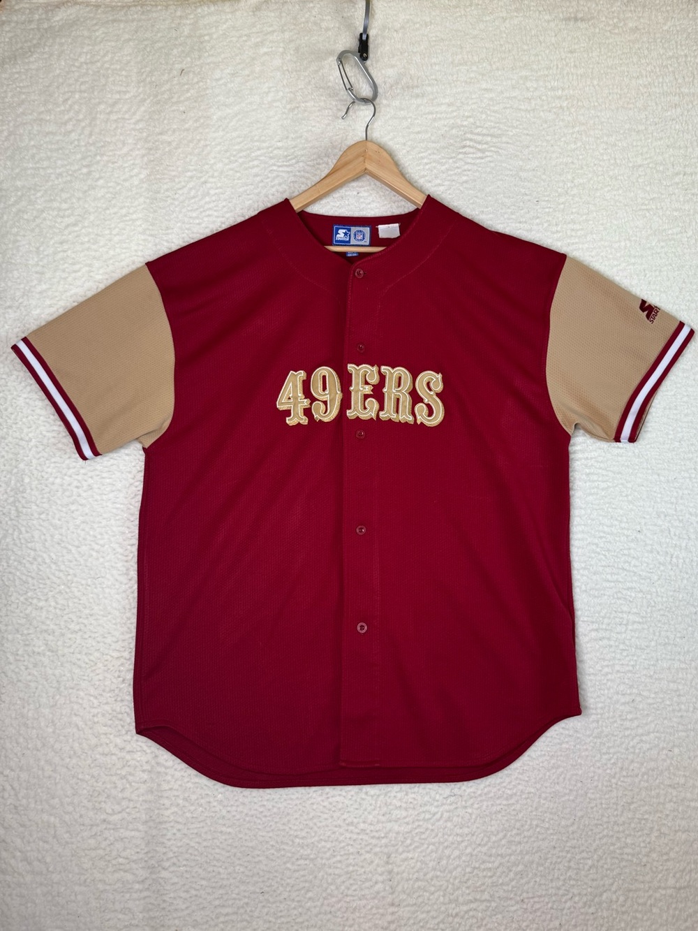 VTG Starter NFL San Francisco 49ers Jerry Rice #80 Baseball Style Jersey Mens 2X - Picture 2 of 15